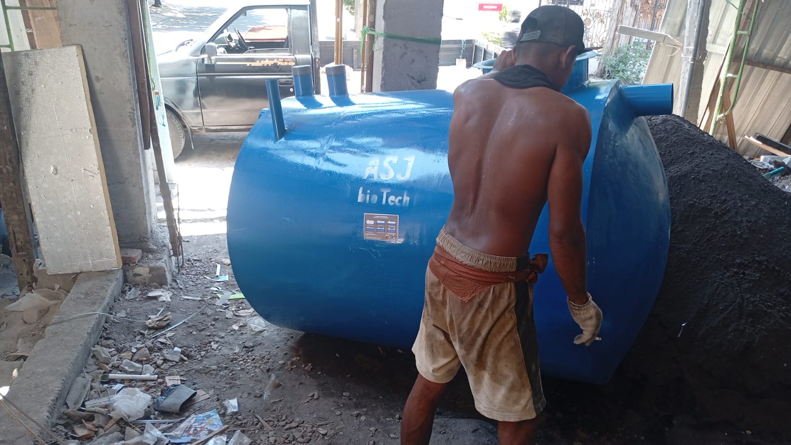 Pengiriman Bio Septictank 2000 L di Ketintang Surabaya